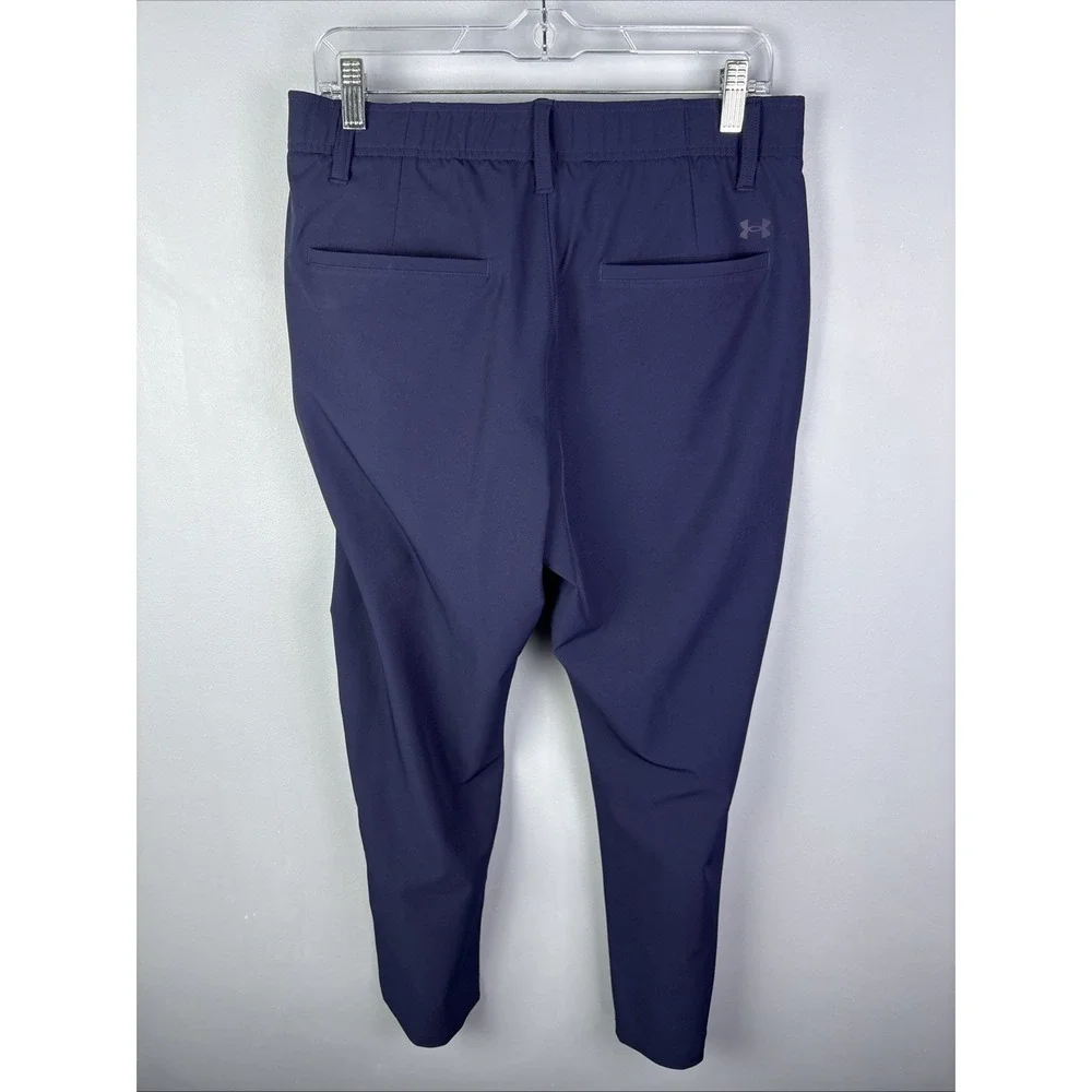 Under‎ Armour UA Drive Golf Pants Stretch Waist Mens 32x32 Navy Blue Straight